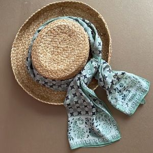 Perry Ellis silk scarf 14.5 by 54 inches. Excellent condition vintage.